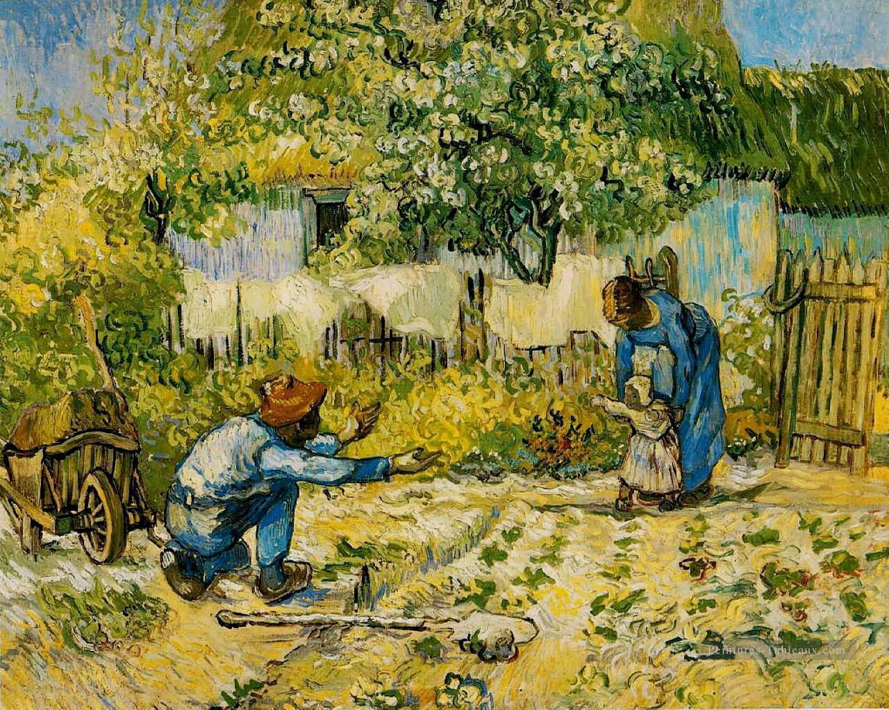 Premières étapes après Millet Vincent van Gogh Peintures à l'huile